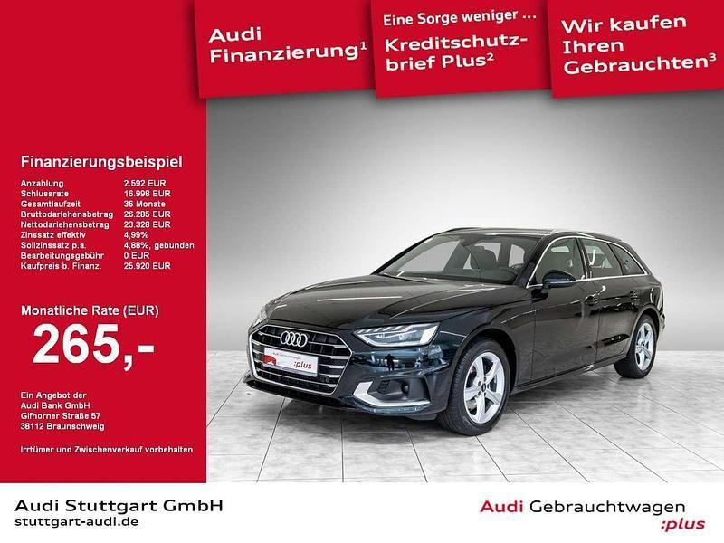 Brillantschwarz Gebraucht 2022 Audi A4 Ambiente Kombi | 25.920 € (Guter Preis) - Bild 1/2