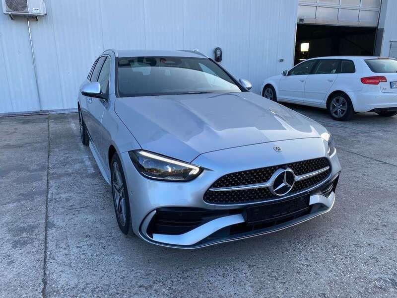 Hightechsilber metalliclac Gebraucht 2024 Mercedes C300e Premium Kombi | 46.900 € (Superpreis) - Bild 1/4