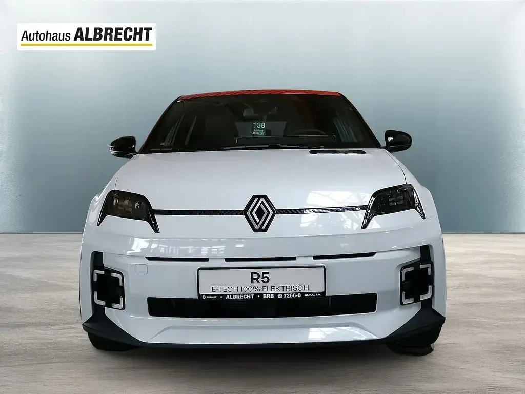 Neu Renault 5 E-Tech Komfort 77 kW (106 PS) 2026 Perlmuttweiß metallic, black Limousine