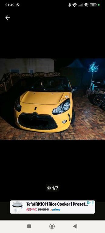 Gebraucht Citroën DS3 Sport Chic 156 PS (114 kW) 2011 Gelb Kleinwagen