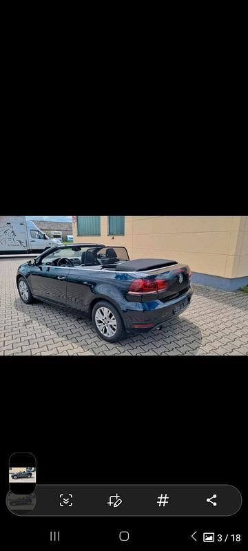 Gebraucht VW Golf Cabriolet 105 PS (77 kW) 2014 Schwarz Cabrio