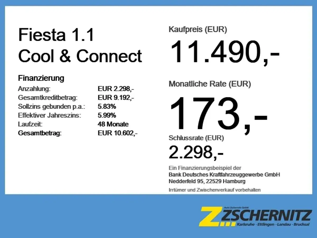 Gebraucht Ford Fiesta Cool & Connect 75 PS (55 kW) 2021 Obsidianschwarz metallic Kleinwagen