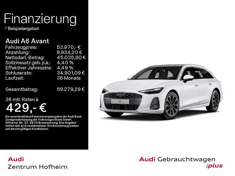 Gebraucht Audi A6 Sport 204 PS (150 kW) 2025 Gletscherweiß metallic Kombi