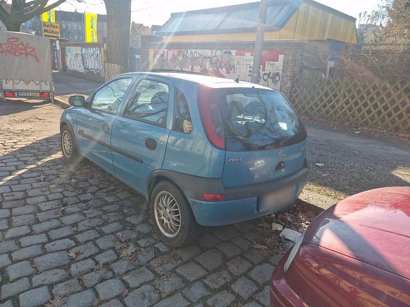 Gebraucht Opel Corsa 65 PS (47 kW) 2001 Blau Kleinwagen