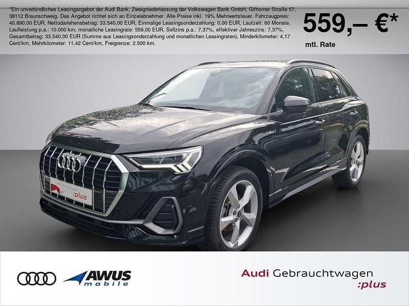 Mythosschwarz metallic Gebraucht 2023 Audi Q3 S-Line SUV | 39.890 € (Fairer Preis) - Bild 1/4
