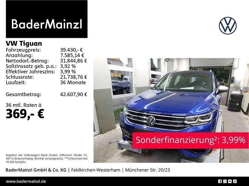 Lapiz blue metallic Gebraucht 2021 VW Tiguan R SUV | 39.430 € (Guter Preis) - Bild 1/4