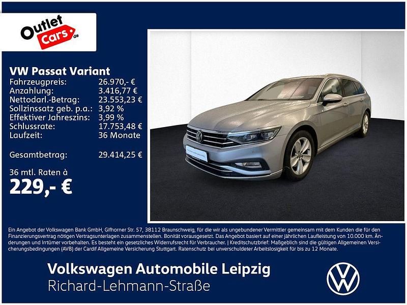 Silber Gebraucht 2022 VW Passat Elegance Kombi | 27.970 € (Etwas zu teuer) - Bild 1/3