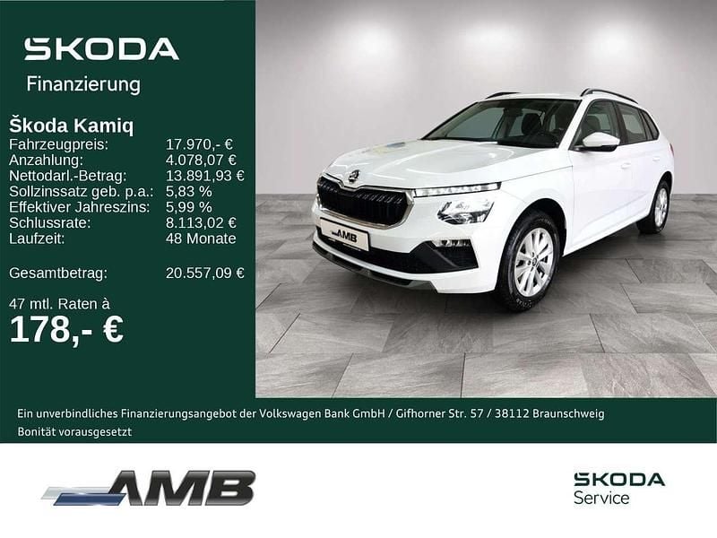 Gebraucht Skoda Kamiq Selection 95 PS (69 kW) 2025 Weiß SUV