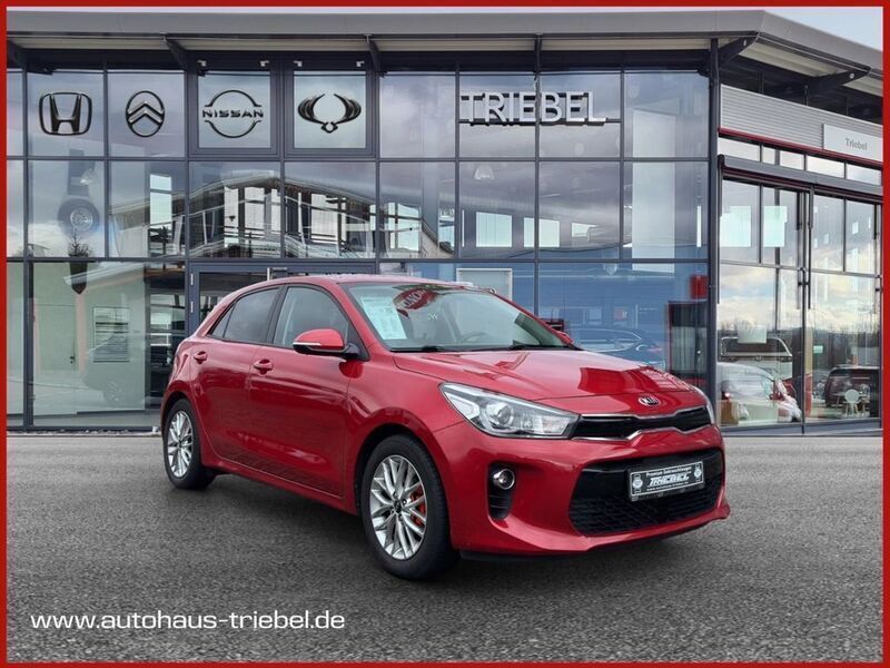 Rot Gebraucht 2019 Kia Rio DREAM-TEAM Edition Limousine | 11.980 € (Fairer Preis) - Bild 1/4