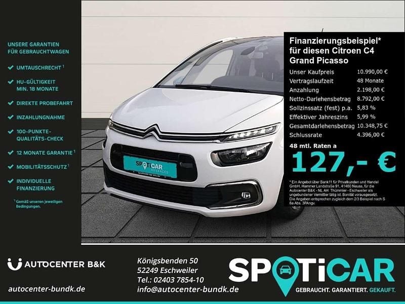 Gebraucht Citroën C4 Picasso PureTech 131 PS (96 kW) 2018 Polarweiß Van / Kleinbus