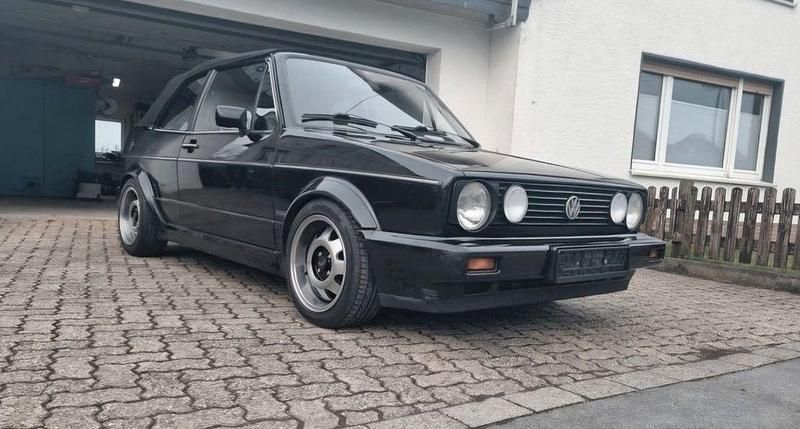 Schwarz Gebraucht 1988 VW Golf Cabriolet Cabrio | 6.900 € - Bild 1/4