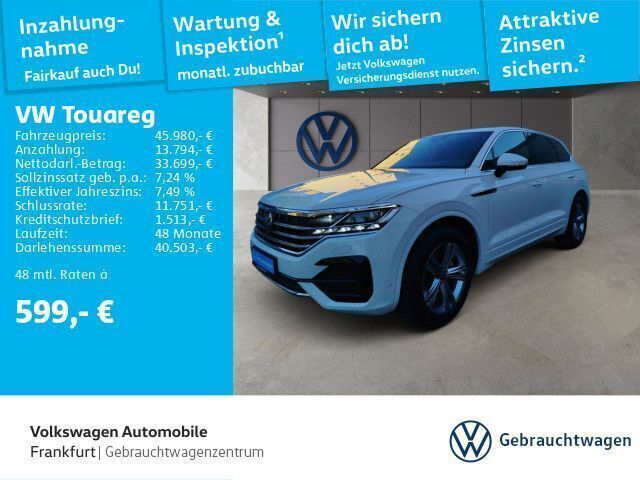 Weiß Gebraucht 2022 VW Touareg R-line SUV | 45.980 € (Guter Preis) - Bild 1/4