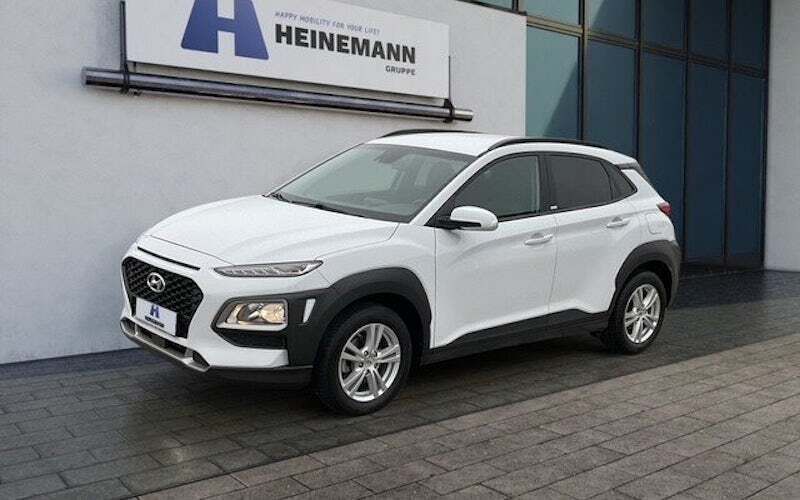 Chalk white metallic Gebraucht 2020 Hyundai Kona YES! SUV | 17.450 € (Etwas zu teuer) - Bild 1/4