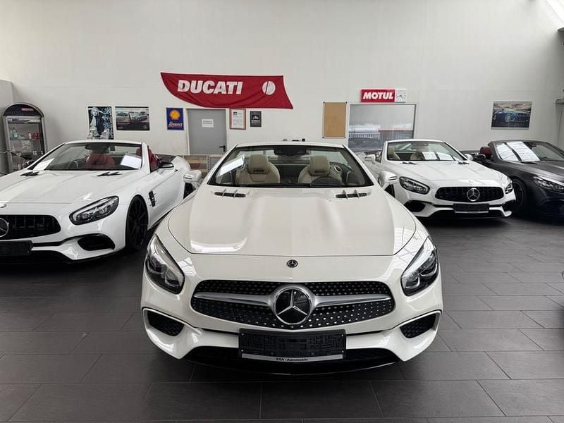 Weiß Gebraucht 2020 Mercedes SL400 AMG Cabrio | 57.900 € (Superpreis) - Bild 1/4
