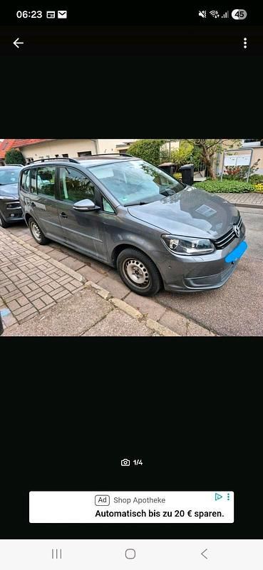 Grau Gebraucht 2010 VW Touran Van / Kleinbus | 6.400 € (Fairer Preis) - Bild 1/4