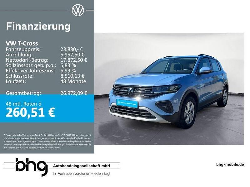 Blau Gebraucht 2025 VW T-Cross Life SUV | 23.830 € (Etwas zu teuer) - Bild 1/4
