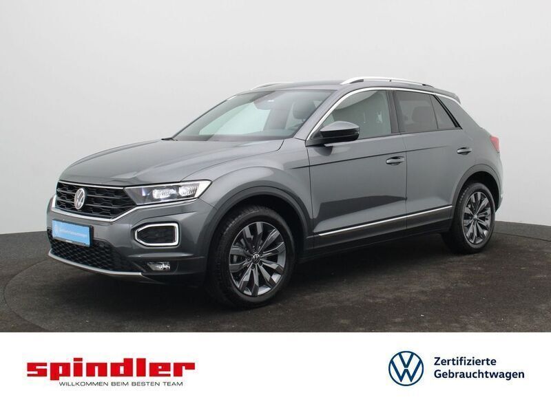 Indiumgrau metallic Gebraucht 2021 VW T-Roc Highline SUV | 25.280 € (Guter Preis) - Bild 1/3