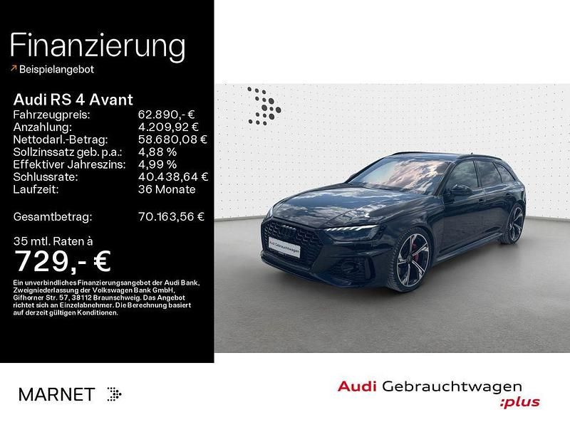 Schwarz Gebraucht 2021 Audi RS4 Sport Kombi | 62.890 € (Guter Preis) - Bild 1/4