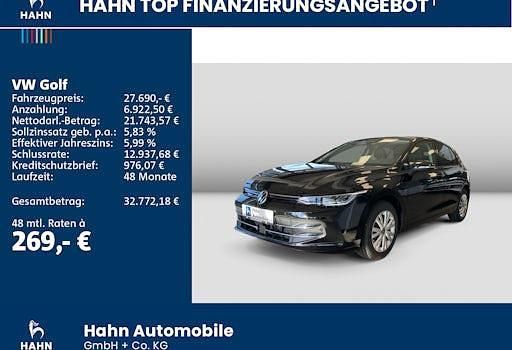 Gebraucht VW Golf VIII Goal 116 PS (85 kW) 2025 Schwarz Limousine