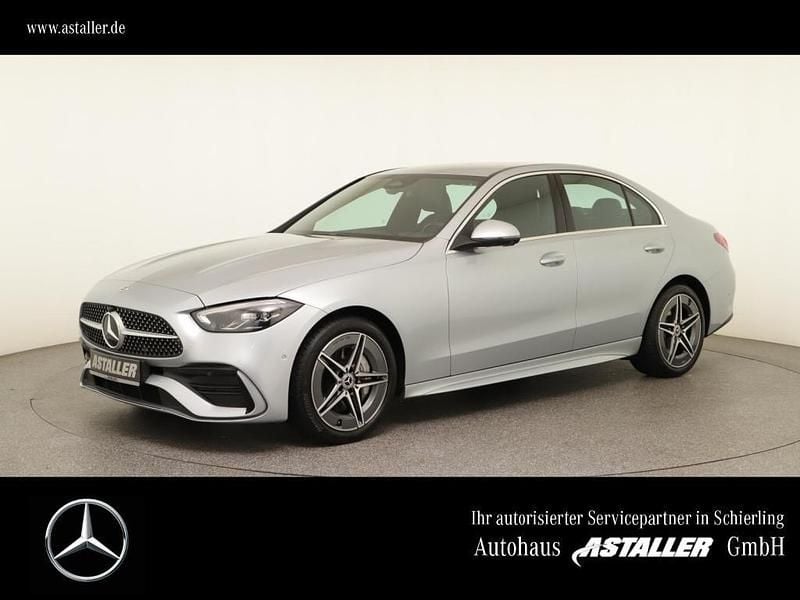 Metalliclack hightechsilber Gebraucht 2024 Mercedes C300 AMG line Limousine | 43.900 € (Guter Preis) - Bild 1/4
