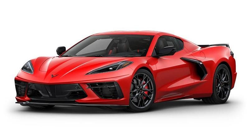 Nowe Corvette C8 481 KM (353 kW) 2025 Czerwony Coupe