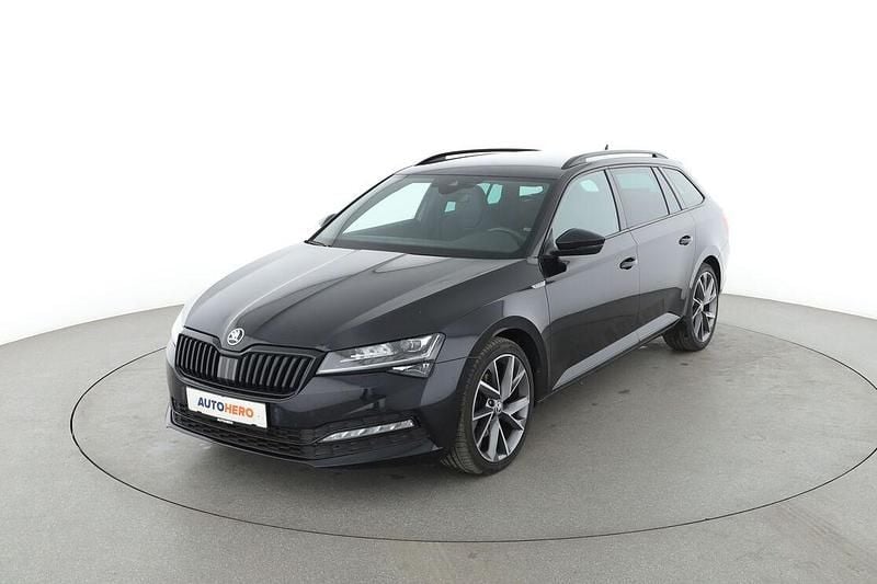Schwarz Gebraucht 2022 Skoda Superb SportLine Kombi | 26.960 € (Guter Preis) - Bild 1/3
