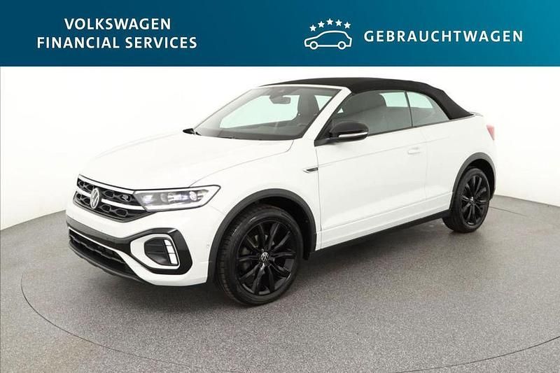 Pure white Gebraucht 2022 VW T-Roc Cabriolet R-line Cabrio | 31.289 € (Fairer Preis) - Bild 1/4