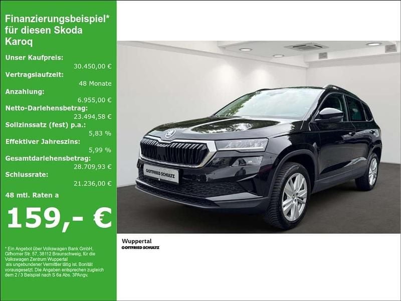 Schwarz Gebraucht 2024 Skoda Karoq Selection SUV | 30.450 € (Fairer Preis) - Bild 1/4