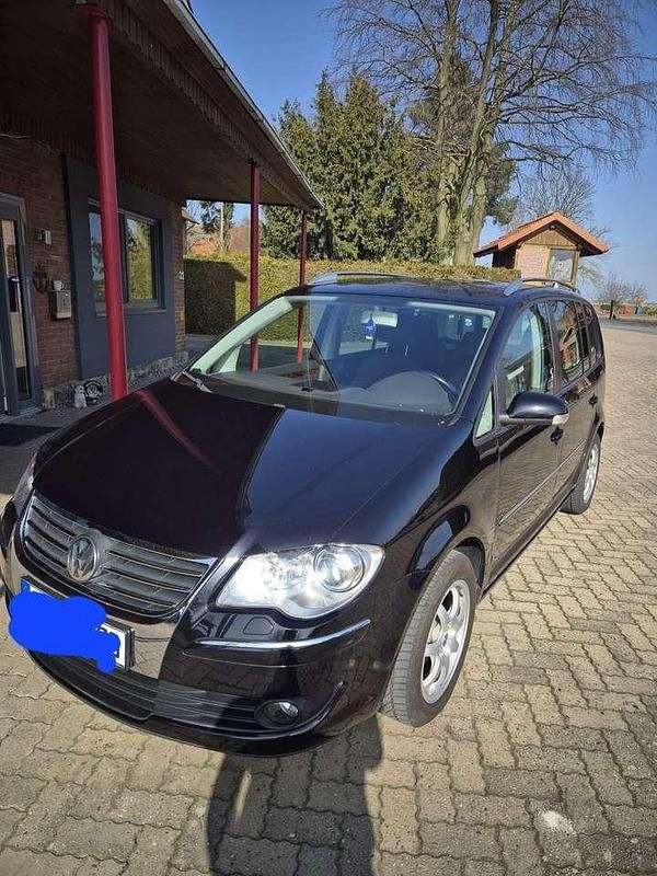 Gebraucht VW Touran Conceptline 140 PS (102 kW) 2007 Schwarz Van / Kleinbus