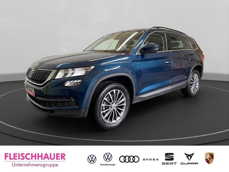 Blau Gebraucht 2021 Skoda Kodiaq Ambition SUV | 25.470 € (Superpreis) - Bild 1/4
