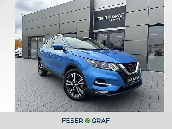 Vivid blue Gebraucht 2021 Nissan Qashqai SUV | 19.990 € (Superpreis) - Bild 1/4