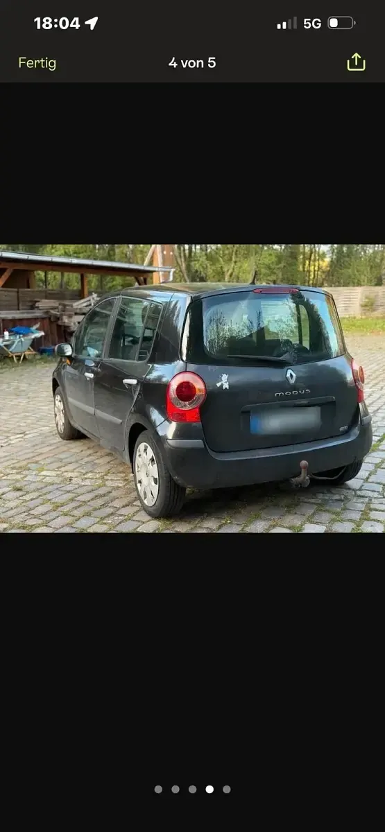 Gebraucht Renault Modus 75 PS (55 kW) 2007 Schwarz Van / Kleinbus