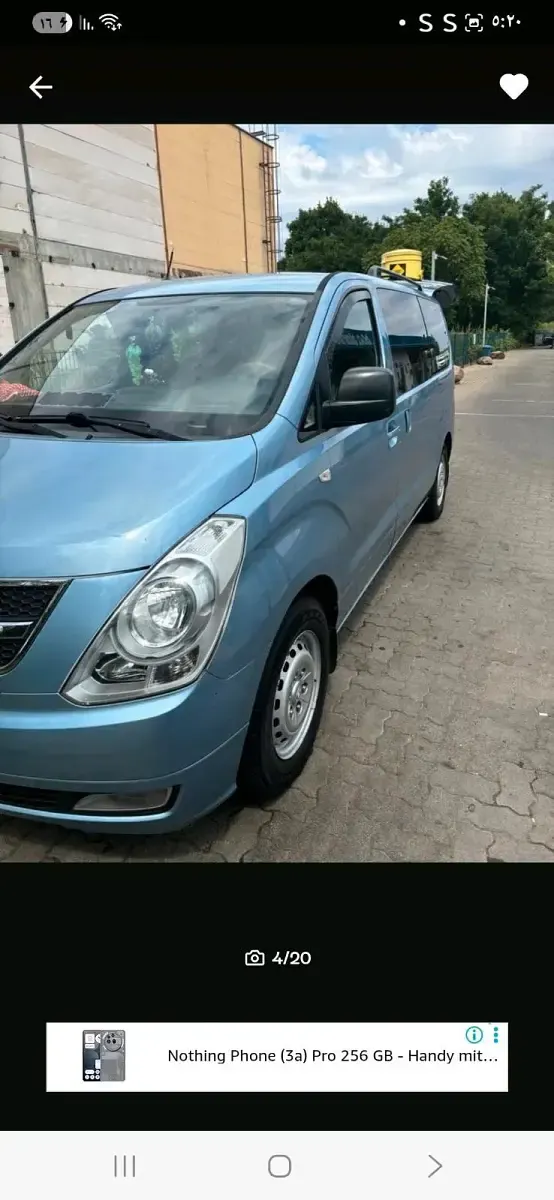 Gebraucht Hyundai H-1 170 PS (125 kW) 2010 Blau Van / Kleinbus