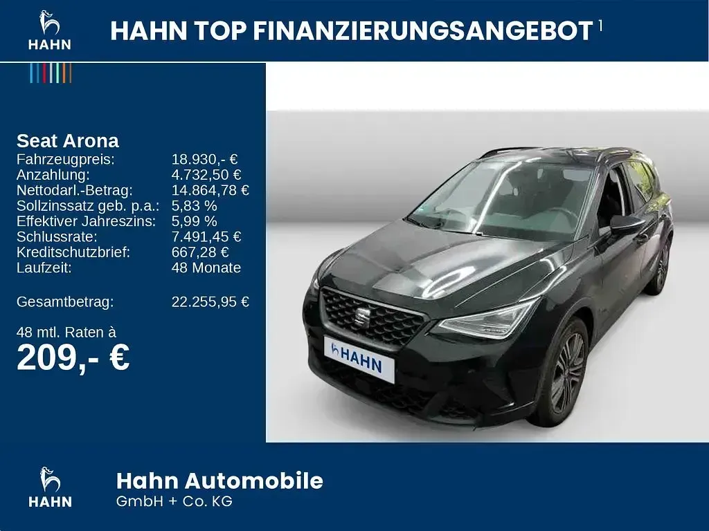 Gebraucht Seat Arona Style 116 PS (85 kW) 2024 Schwarz SUV