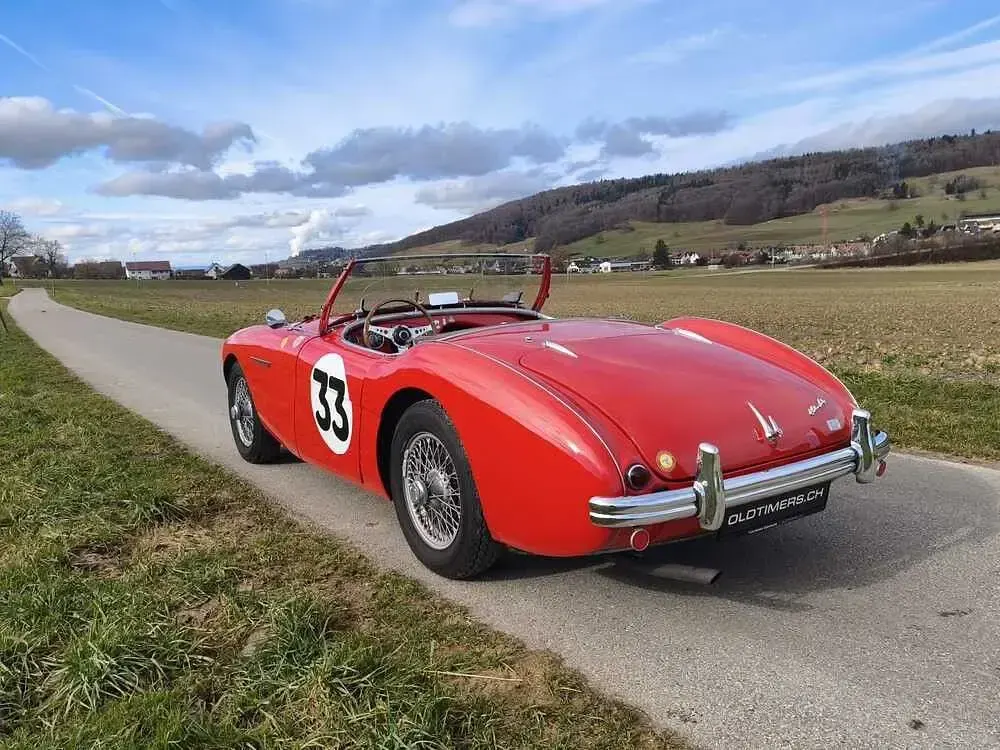 Brugt Austin Healey 100 90 HK (66 kW) 1955 Rød Cabriolet