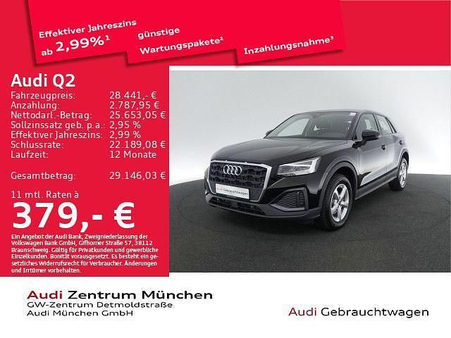 Brillantschwarz Gebraucht 2024 Audi Q2 Comfort SUV | 28.441 € (Etwas zu teuer) - Bild 1/2