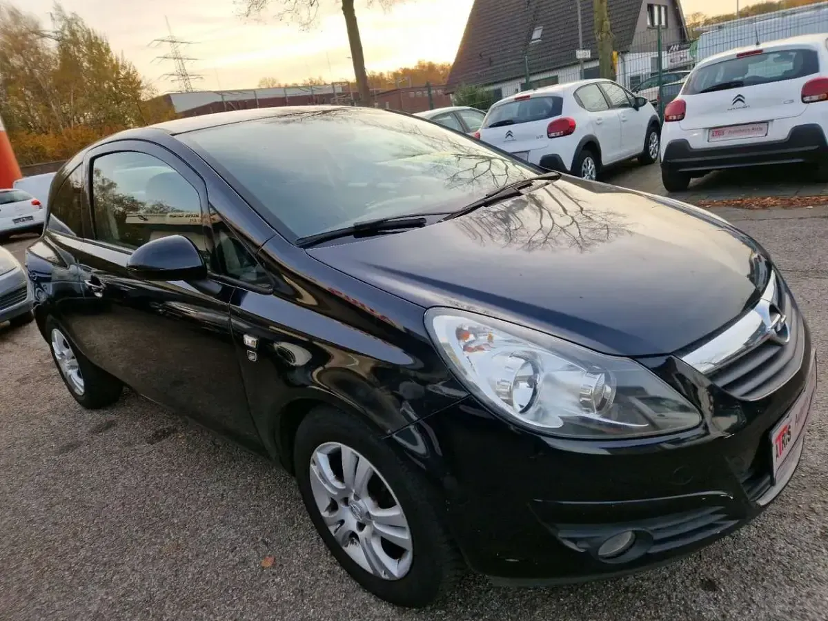 Gebraucht Opel Corsa Edition 87 PS (63 kW) 2010 Schwarz Kleinwagen