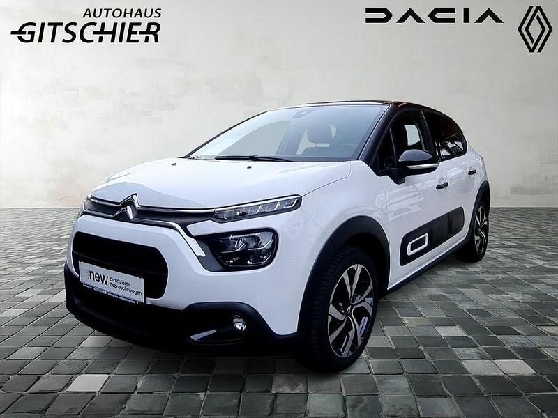 Gebraucht Citroën C3 PureTech 110 PS (80 kW) 2023 Weiß, dach schwarz (weiß) Kleinwagen