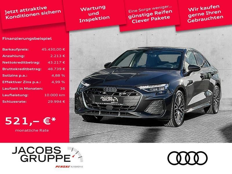 Daytonagrau perleffekt Gebraucht 2025 Audi A3 S-Line Limousine | 45.430 € (Fairer Preis) - Bild 1/4