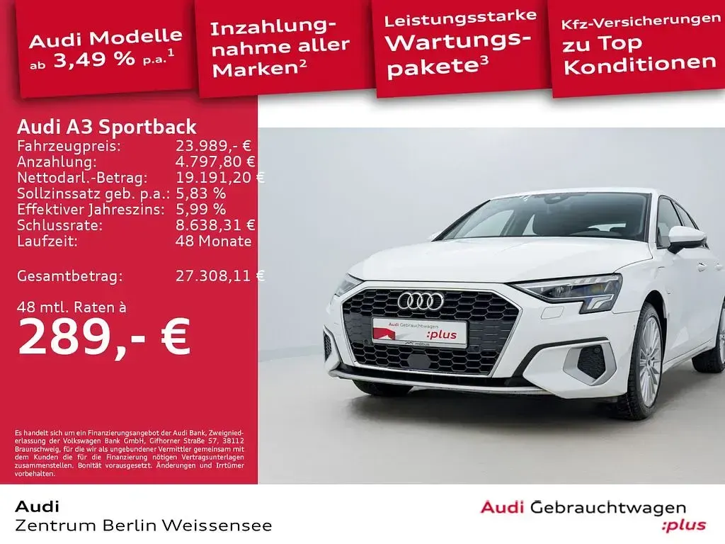 Gebraucht Audi e-tron Advanced Plus 204 PS (150 kW) 2022 Weiß SUV