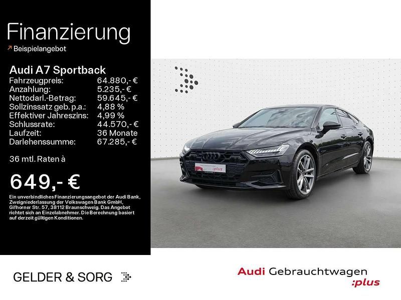 Mythosschwarz metallic Gebraucht 2025 Audi A7 Kleinwagen | 64.880 € (Superpreis) - Bild 1/4