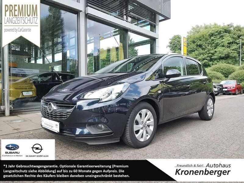 Tiefseeblau/darkmoon blue (metallic) Gebraucht 2019 Opel Corsa Limousine | 11.950 € (Guter Preis) - Bild 1/4