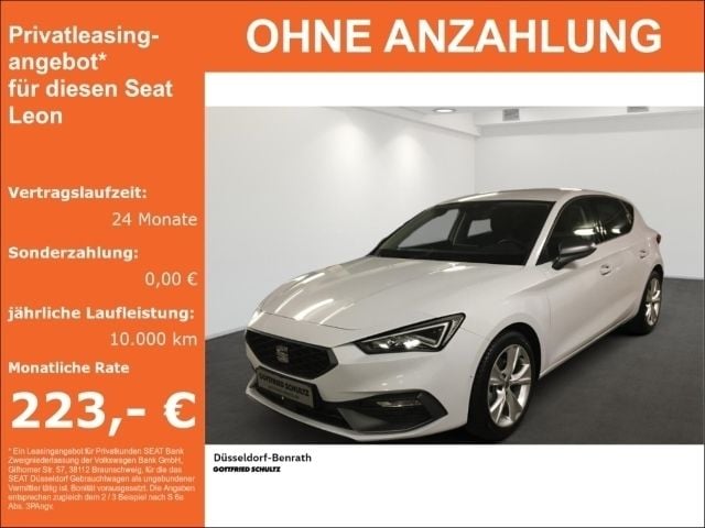 ´nevada´ weiss Gebraucht 2024 Seat Leon FR Limousine | 25.970 € (Guter Preis) - Bild 1/4