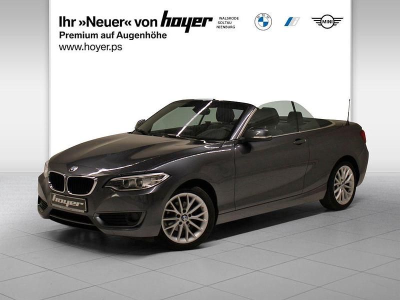 Mineralgrau Gebraucht 2016 BMW 218 Cabrio | 19.430 € (Etwas zu teuer) - Bild 1/4