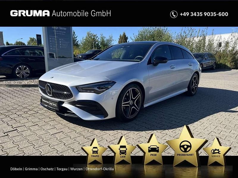Iridiumsilber Gebraucht 2024 Mercedes CLA180 Shooting Brake AMG Kombi | 34.960 € - Bild 1/4