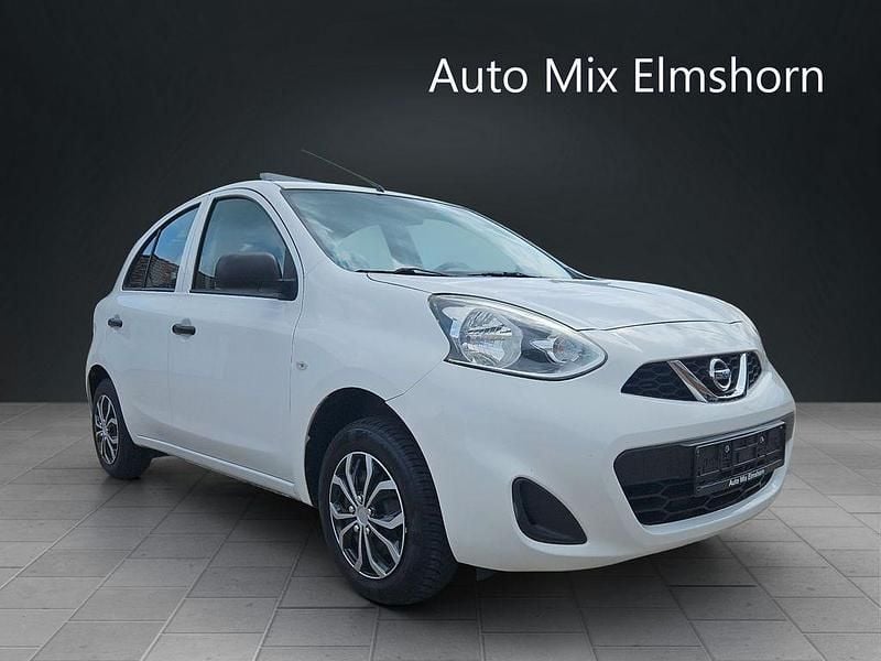 Weiß Gebraucht 2014 Nissan Micra Visia Kleinwagen | 5.599 € (Fairer Preis) - Bild 1/4
