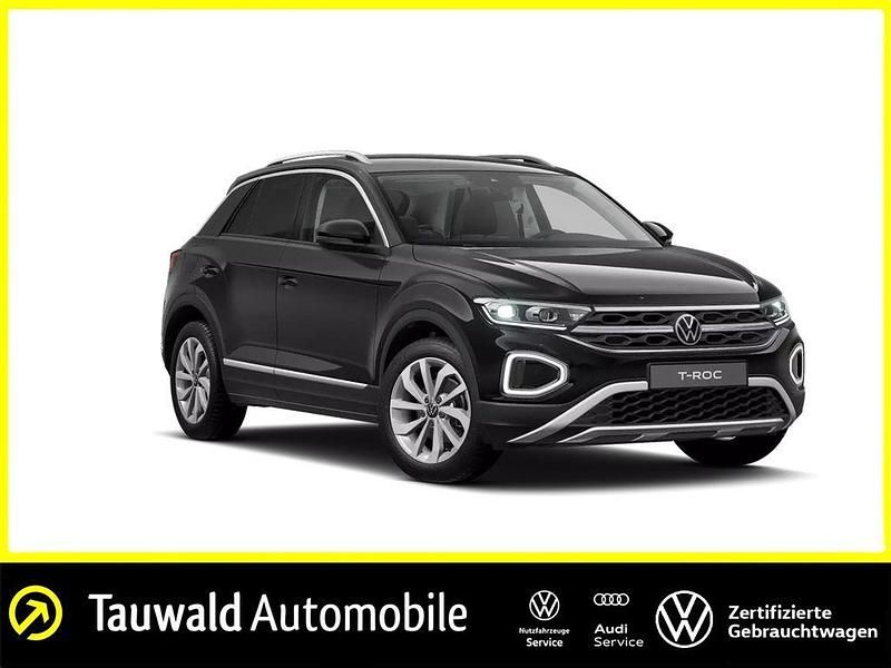 Schwarz Gebraucht 2024 VW T-Roc Style SUV | 28.650 € (Guter Preis) - Bild 1/4
