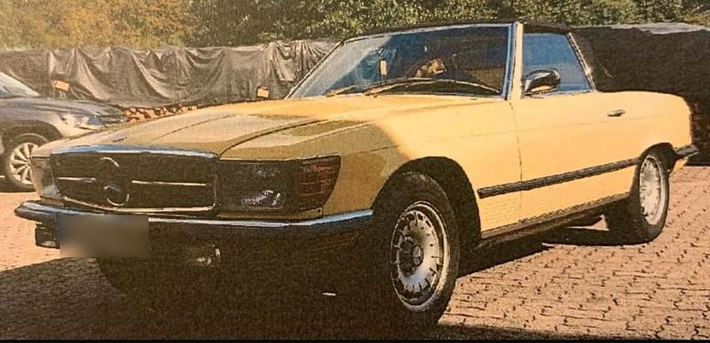 Gebraucht Mercedes SL350 200 PS (147 kW) 1973 Gelb Cabrio