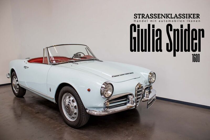 Blau Gebraucht 1963 Alfa Romeo Giulia Spider Cabrio | 59.900 € - Bild 1/4