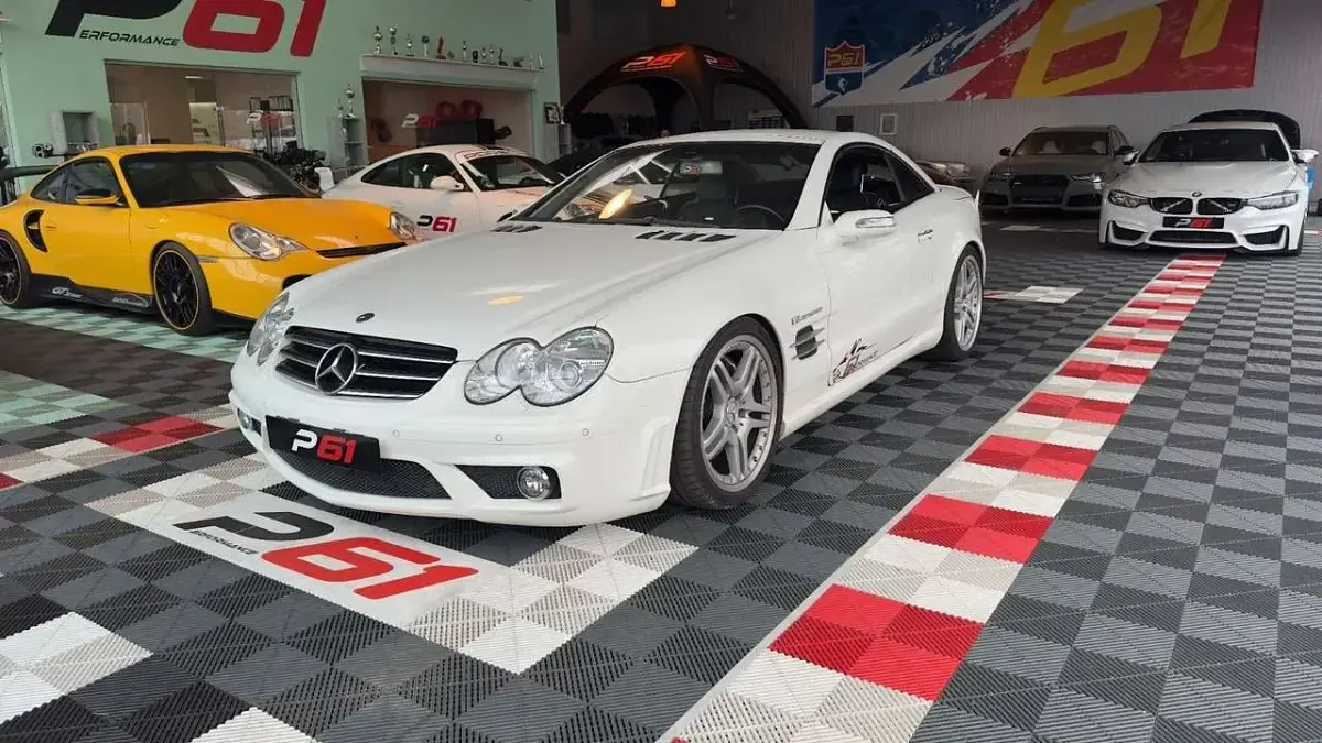 Gebraucht Mercedes SL55 AMG AMG 517 PS (380 kW) 2007 Alabasterweiss  unilack Cabrio